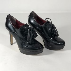 Tommy Hilfiger Black High Heels W/Tassel Size 7.5M